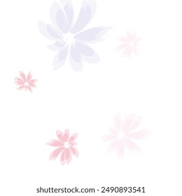 Delicate spring vector. Airy flying petals windy blowing background.