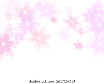 Delicate spring vector. Apple or japanese sakura petals flying. Falling cherry blooming flower parts vector.