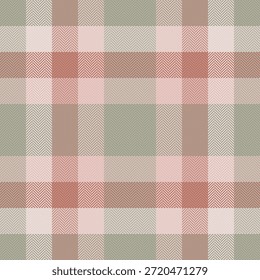 Delicada textura de fundo tartã, jogar tecido sem costura têxtil. Vetor de verificação de padrão interno em pastel e paleta de cores claras.