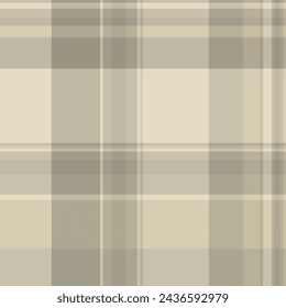 Delicate tartan textile background, scratched fabric plaid pattern. Summer check texture seamless vector in pastel and light color.