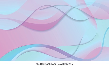 Delicate tones background with overlapping smooth shapes Excellent background for designing pages in social networks, posters, presentations, outdoor advertising and other your projects. Vector.