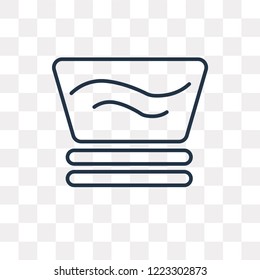 Delicate vector outline icon isolated on transparent background, high quality linear Delicate transparency concept can be used web and mobile