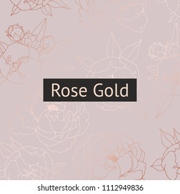 Rose Gold Floral Background Images Stock Photos Vectors Shutterstock