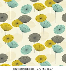 Delicate vector seamless pattern with beige,ginkgo biloba leaves on a light background for textiles, wrapping paper, covers, decor