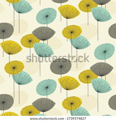 Delicate vector seamless pattern with beige,ginkgo biloba leaves on a light background for textiles, wrapping paper, covers, decor