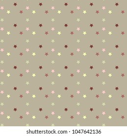Delicate vector seamless pattern whith stars. Texture for textile, wrapping paper, scrapbooking design