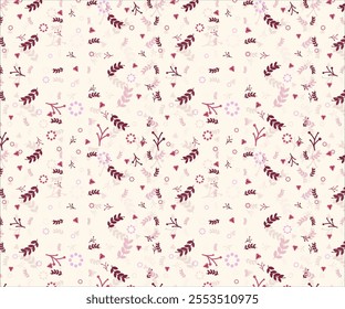  A delicate and vibrant floral pattern arrangement featuring soft pink petals and lush greenery, perfect for evoking feelings of calm and beauty in any space