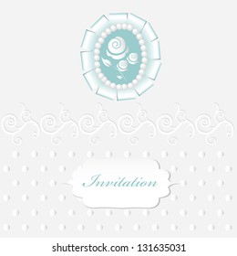 Delicate vintage card