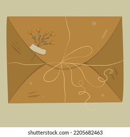 delicados sobres vintage con elementos florales