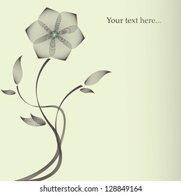 Delicate vintage floral background