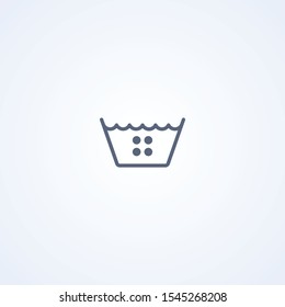 Delicate wash, vector best gray line icon on white background, EPS 10