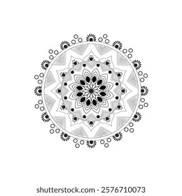 Delicate watercolor flower mandala, Floral Watercolor Mandala Clipart, watercolor illustration of Muslim mandala
