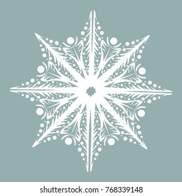 delicate white snowflake