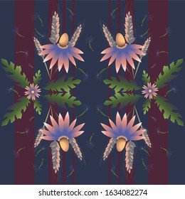 
Delicate wildflowers combined with a neutral background