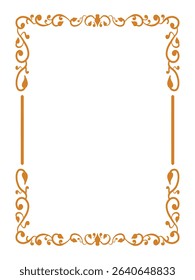 Delicately Crafted Ornamental Border Decorative Vector