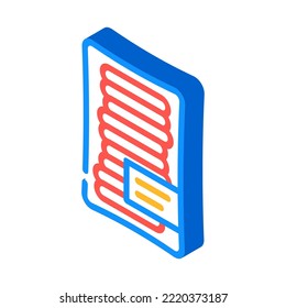 delicatessen sausage meat isometric icon vector. delicatessen sausage meat sign. isolated symbol illustration
