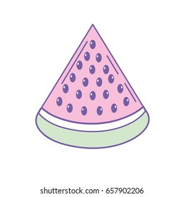 delicios slice watermelon fruit food