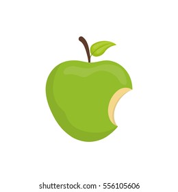 Delicious apple fruit icon vector illustration graphic design