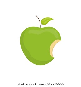Icono de manzana deliciosa ilustración vectorial diseño gráfico