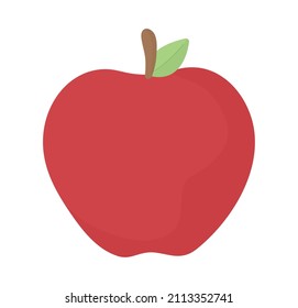 delicious apple fruit over white