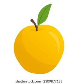 Delicious apple with leaf isolated, fruit and healthy food concept