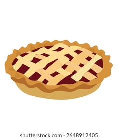 Delicious apple pie.  homemade berry pie 