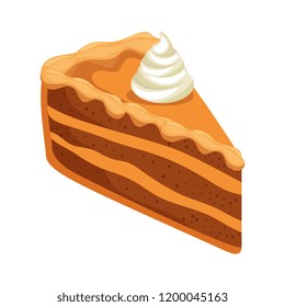delicious apple pie portion