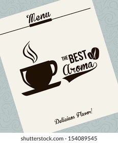 delicious aroma design over gray background vector illustration 