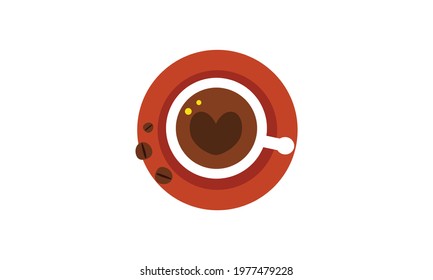 Delicious aromatic coffee in the morning.