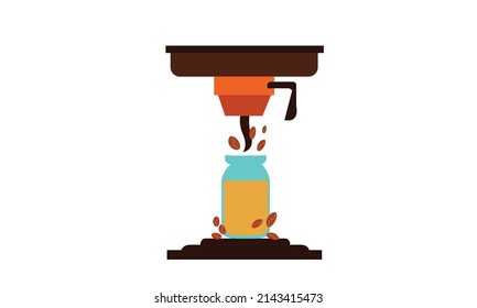 Delicious aromatic coffee in the morning.