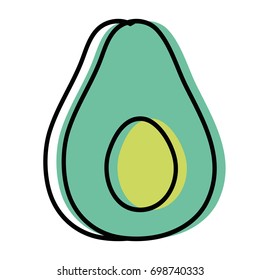 delicious avocado fruit with protein nutrition