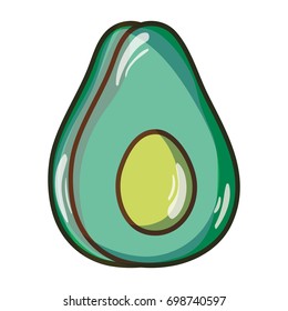 delicious avocado fruit with protein nutrition