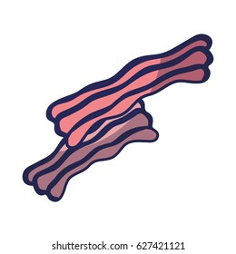 delicious bacon fast food meal
