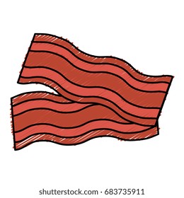 delicious bacon isolated icon