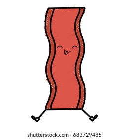 delicious bacon kawaii character