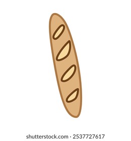 Delicious Baguette Vector Clip Art for Bakery and Food Designs