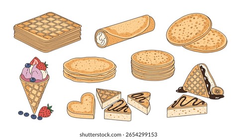 Delicious Baked Goods and Desserts Collection Offering Sweet Treat Variety