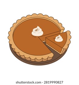 A delicious baked pumpkin