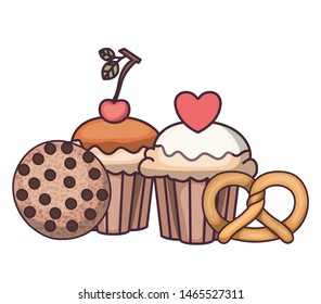 delicious bakery cakes and cookies