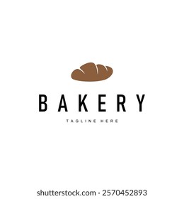 delicious bakery food design bread logo with simple vintage concept illustration template symbol