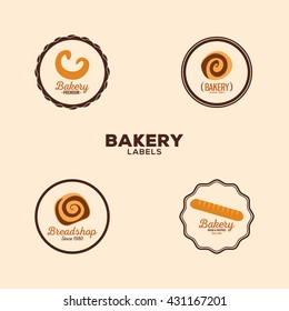 Delicious bakery labels