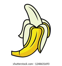 delicious banana cartoon