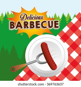 delicious barbecue design 