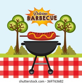 delicious barbecue design 