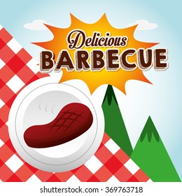 delicious barbecue design 
