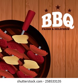delicious barbecue design, vector illustration eps10 graphic 