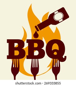 delicious barbecue design, vector illustration eps10 graphic 