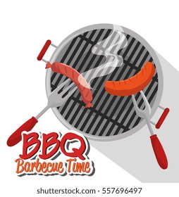 delicious barbecue food icon