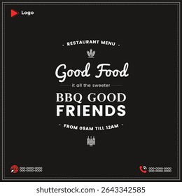 Delicious BBQ and Barbecue Food Festival Banner Design with Grilled Beef, Burger, Brochette, Chef Hat, Cafe and Diner Elements, Cooking Event Promotion, Glass Bottle and Dessert Illustration

