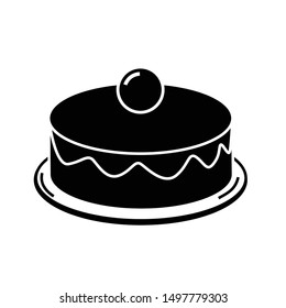 Delicious and beautiful cake icon